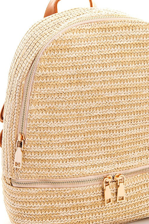 Lets Travel Straw Backpack