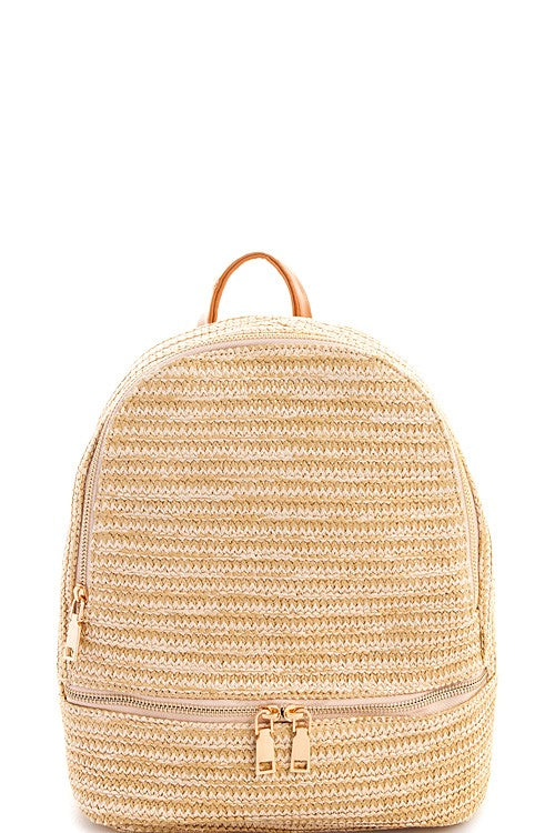 Lets Travel Straw Backpack