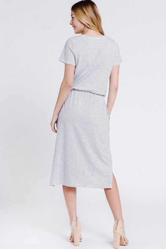 Dana Striped Tee Dress