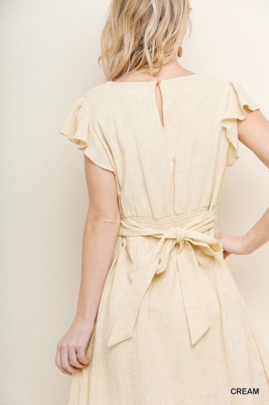 Noelle Summer Dress in Cream