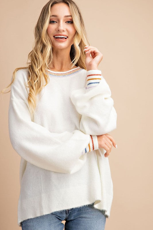 Cozy Up Sweater in Ivory