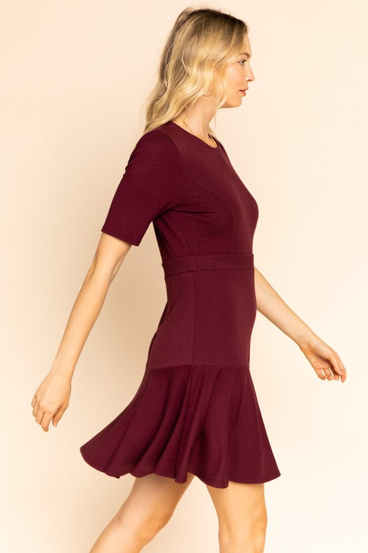Leana Classy A-Line Dress in Petite