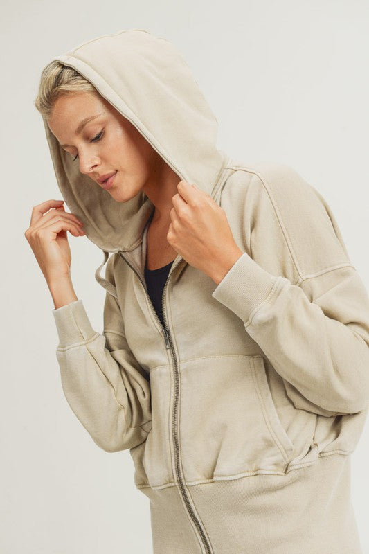 Fleece Zip Up Hoodie