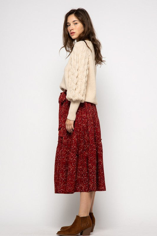 Joanna Floral Midi Skirt