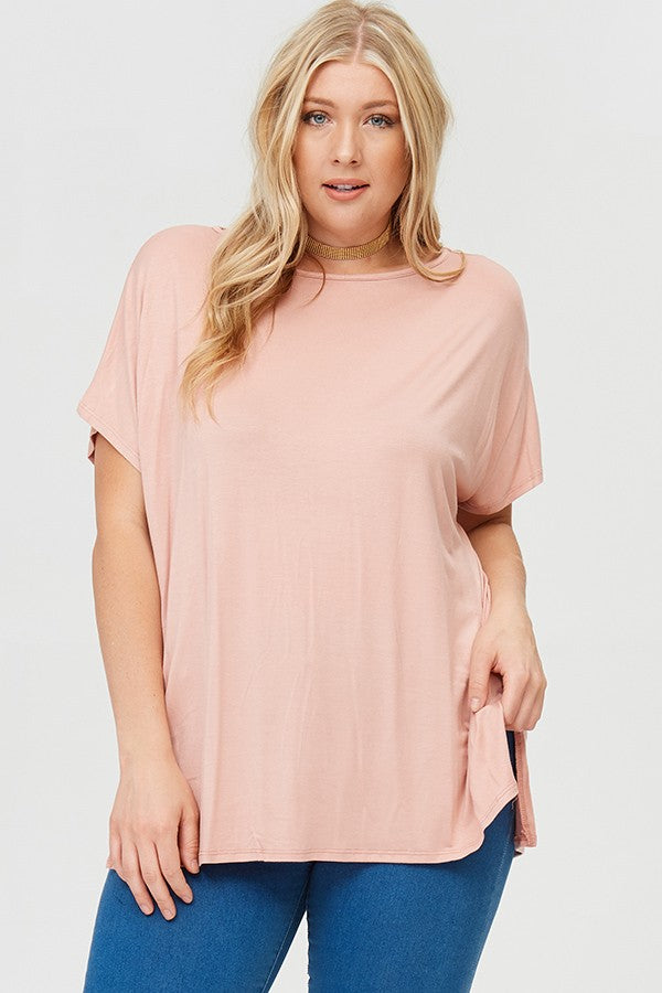 Solid Jersey Tee Plus Size