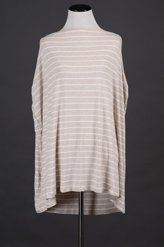 Nursing Cover in Striped Oatmeal