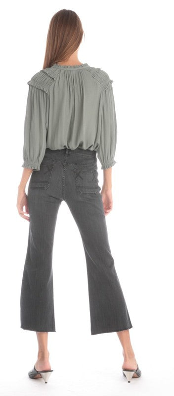 Ruffle Ruched Top