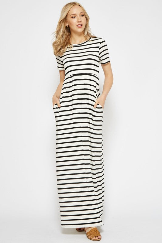 Ariana Sriped Maxi Dress