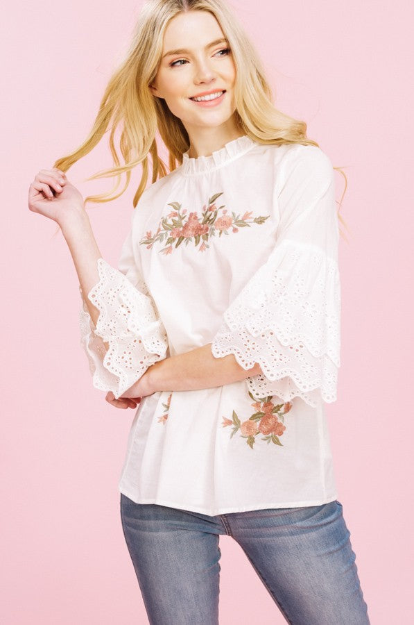 The Parisian Embroidered Top