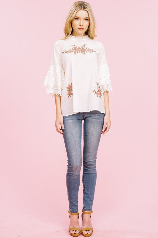 The Parisian Embroidered Top