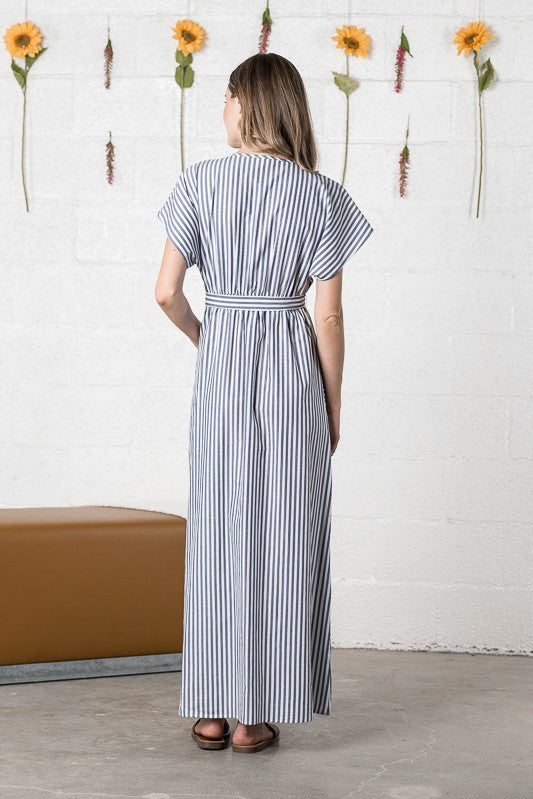 Taliah Striped Maxi Dress