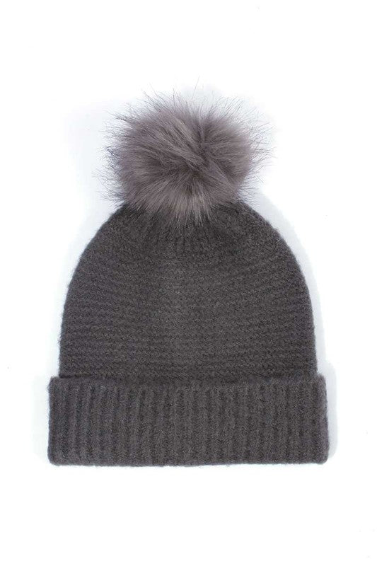 Solid Pom Hat