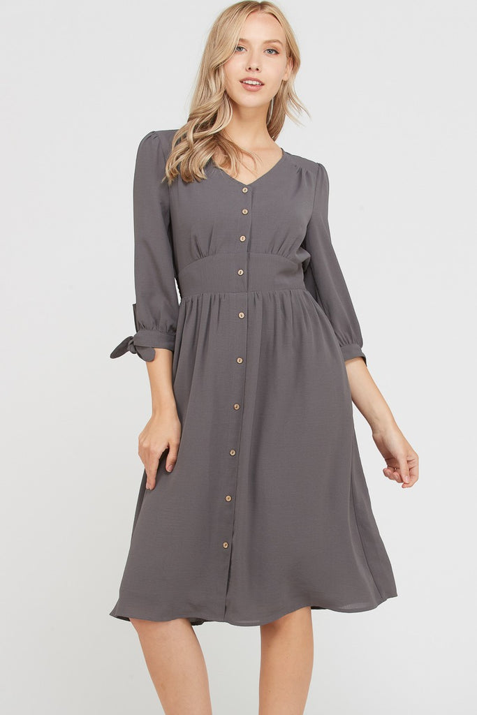 Sadie Button Midi Dress