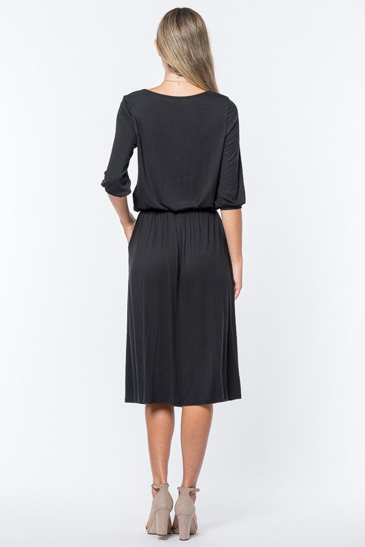 Sierra Basic Midi Dress
