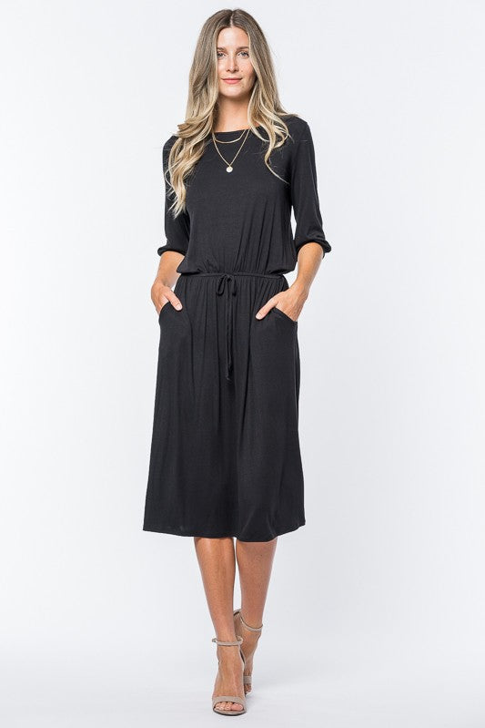 Sierra Basic Midi Dress