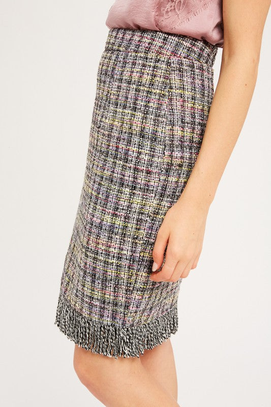 Jenna Tweed Pencil Skirt