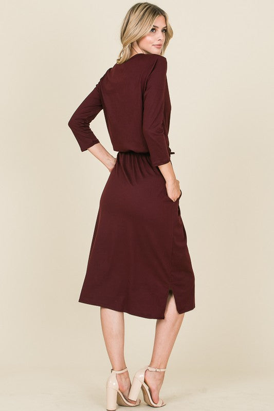 Sierra Basic Midi Dress