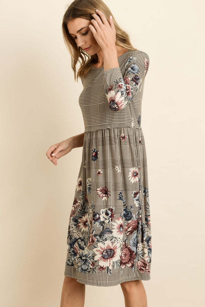 Allyn Floral Midi Dress