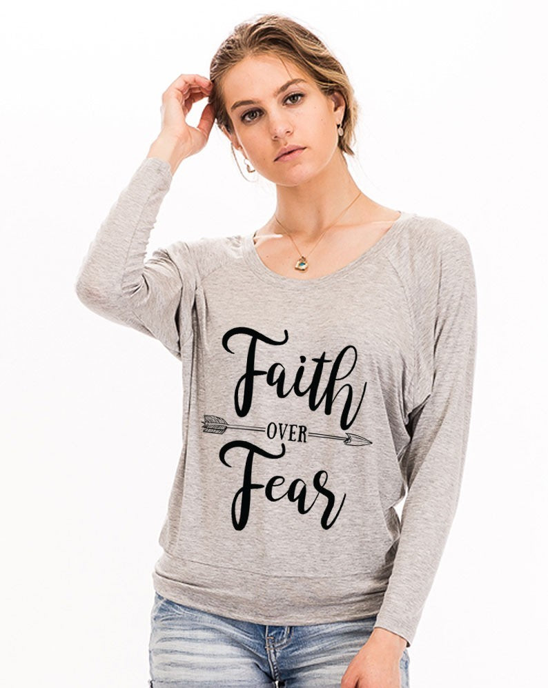 Faith Over Fear Graphic Pullover