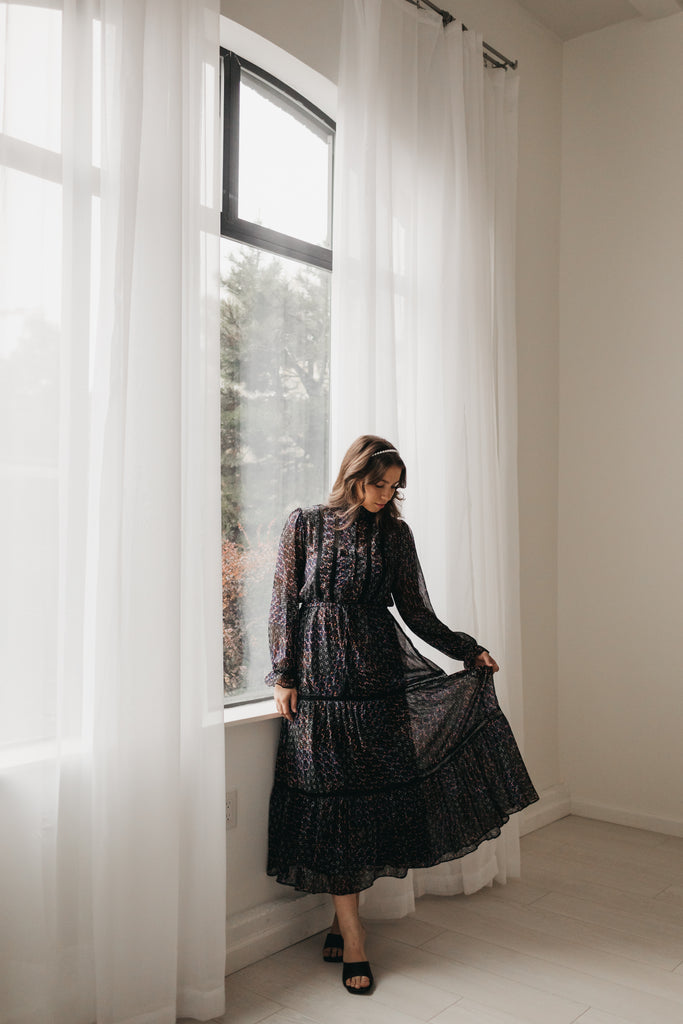 Vylah Floral Print Dress