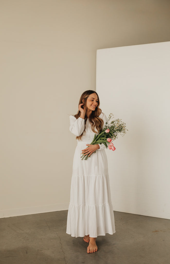 Anete Maxi Dress in White