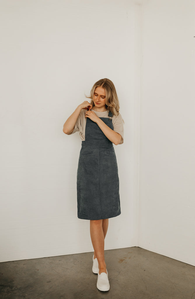 Corduroy Overall Dress (multiple colors)