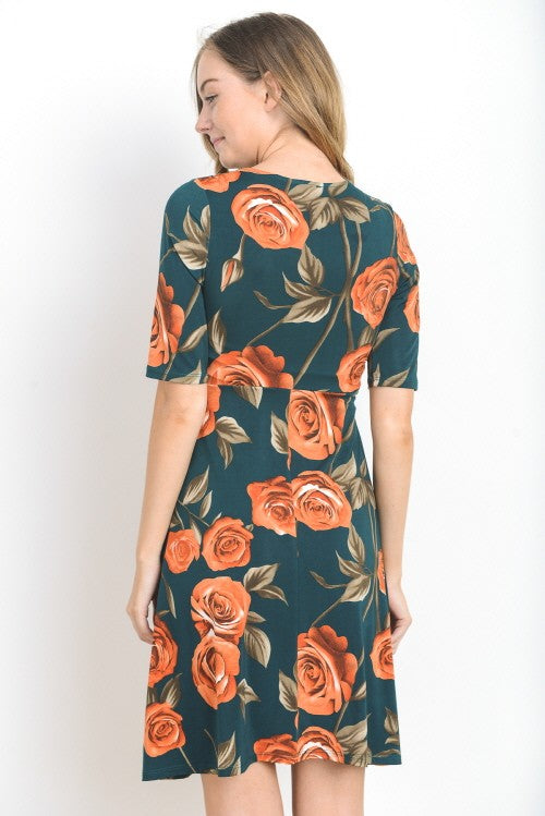 Sophia Printed Dress