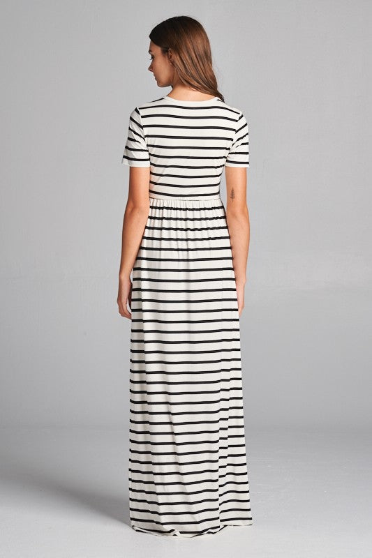 Ariana Sriped Maxi Dress