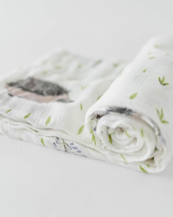 Deluxe Muslin Swaddle- Hedgehog