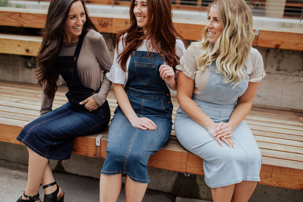 The Esther Denim Overall Dress