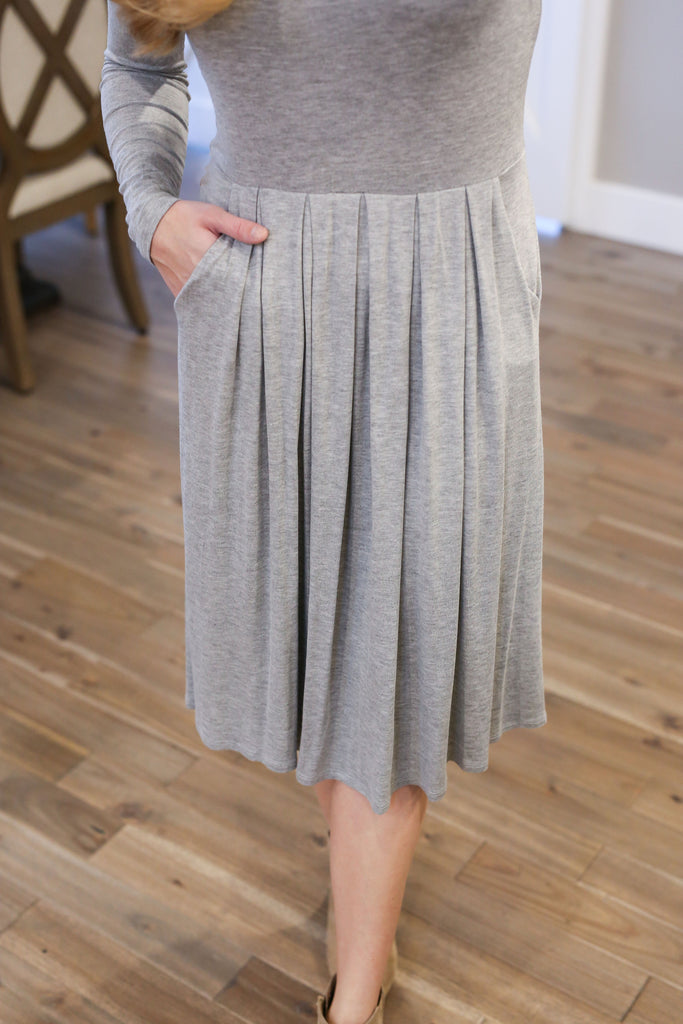 Endless Options Layering Dress In Grey