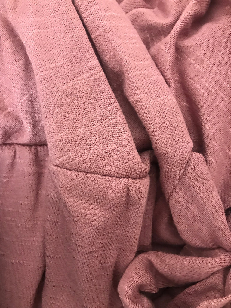 Roslyn Tie Knee Length Dress in Mauve