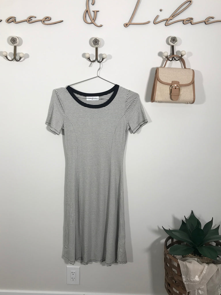 Maya Striped Tee Dress