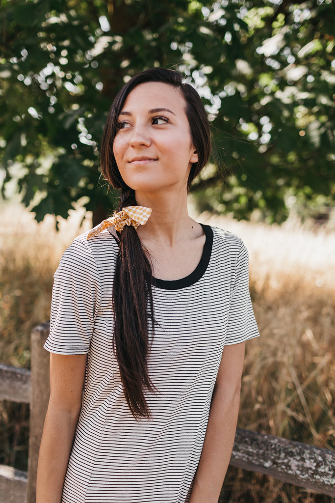 Maya Striped Tee Dress