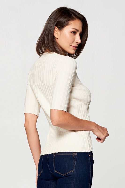Perfectly Ribbed Knit Top