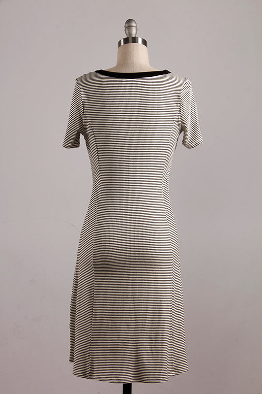 Maya Striped Tee Dress