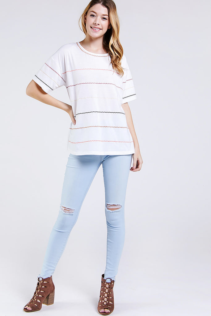Everyday Color Stitch Tee