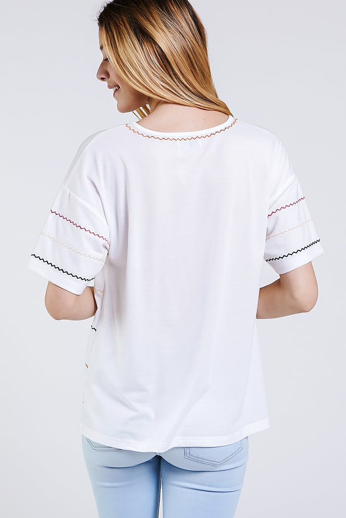 Everyday Color Stitch Tee
