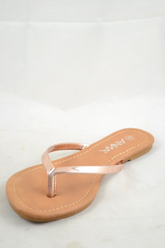Rose Gold Flip-Flop