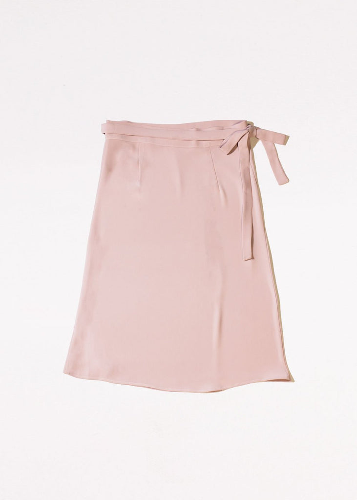 The Silvia Wrap Skirt in Blush