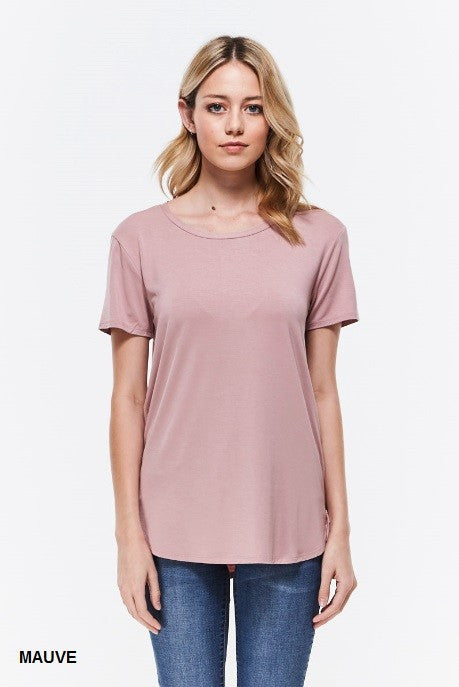 Round Neck Basic Tee Regular Size (Multiple Heathered Colors)